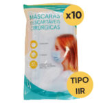 Máscara Descartável IIR 10x10un