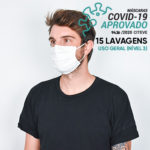 Máscara Reutilizável 15 Lavagens DANIELLE A Branco 10un