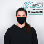 Máscara Reutilizável 15 Lavagens DANIELLE A Preto 10un