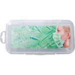 Porta Máscaras Retangular Transparente 16,5cm 5un