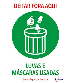 Sinalética Deitar Fora Aqui Adesivo A4 2un