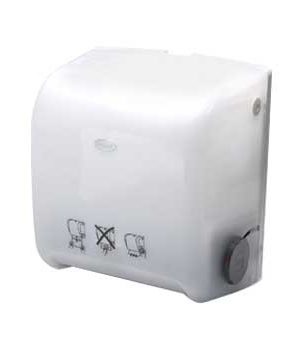 Dispensador Toalhas Rolo c / Auto Corte Mao BulkySoft Branco