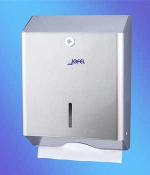 Dispensador Toalhas Mao Zig-Zag Aço Inox Satinado