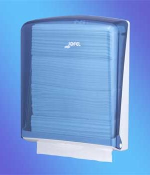 Dispensador Toalhas Mao Zig-Zag Azul
