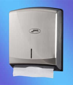 Dispensador Toalhas Mao Zig-Zag Cinza