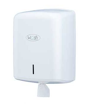 Dispensador Toalhas Rolo Extração Central Branco