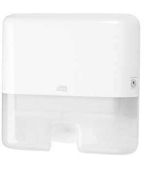 Dispensador Mini Toalhas Mao Zig-Zag TORK H2 Branco - 1un