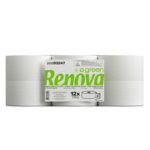 Papel Higiénico (Jumbo) 120mts 2Fls Renova Green-12un