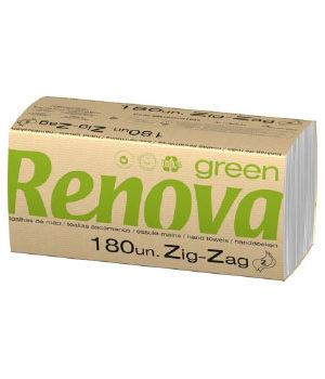 Toalhas Mão ZigZag 22x21,5cm RenovaGreen Branco