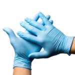 Luvas Nitrilo s / Pó Azul Tamanho (M) (Pack 2x50un)