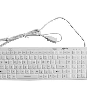 Teclado Silicone Higienizável / Lavável USB Branco